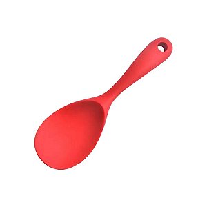 Colher de Silicone 22 cm - Vermelho  - 1 unidade - Rizzo
