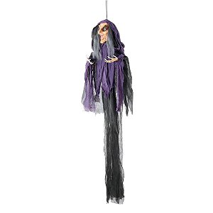 Enfeite Decorativo Halloween - Bruxa Elvira - 140cm  - 1 unidade - Cromus - Rizzo