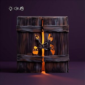 Enfeite Decorativo Halloween com Luz, Som e Movimento - Porão Assombrado - 24cm - 1 unidade - Cromus - Rizzo
