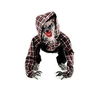 Enfeite Decorativo Halloween - Lobisomem Jack 85cm - Som, Luz e Movimento - 1 unidade - Cromus - Rizzo