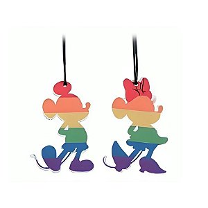 Enfeite para Pendurar Silhueta - Mickey e Minnie LGBT - 2 unidades - Cromus - Rizzo