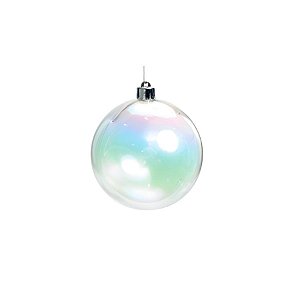 Bolas De Natal - Transparente - 8cm - 6 unidades - Cromus - Rizzo