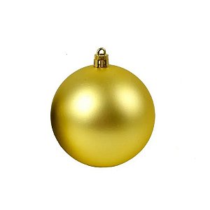 Bola de Natal Gigante Fosco - Ouro - 20cm - 1 unidade - Cromus - Rizzo