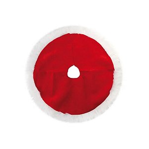 Saia para Árvore Lisa - Vermelha com Borda Branca - 70cm - 1 unidade - Cromus - Rizzo