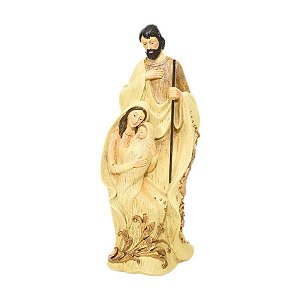 Sagrada Família Menino Jesus no Colo em Resina - 32cm - 1 unidade - Cromus - Rizzo