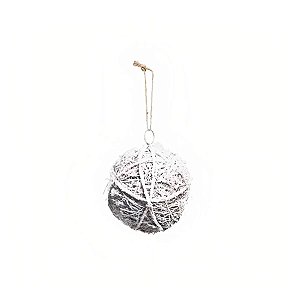 Bolas de Natal em Rattan Nevada para Pendurar - 15cm - 1 unidade - Cromus - Rizzo