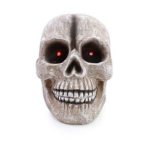 Enfeite Decorativo Halloween - Crânio com Luzes  - 1 unidade - Cromus - Rizzo