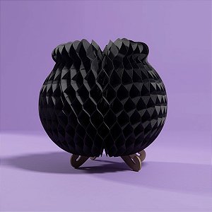 Enfeite Decorativo de Halloween - Caldeirão Bruxa para Mesa - 18,5cm - 1 unidade - Girotoy - Rizzo