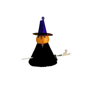 Enfeite Decorativo de Halloween - Bruxinha - 16,5cm - 1 unidade - Girotoy - Rizzo