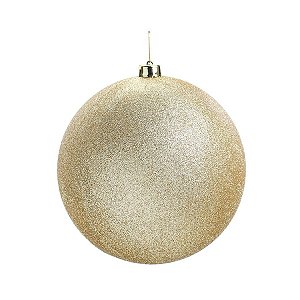 Bolas de Natal Glitter - Ouro - 20cm - 1 unidade - Cromus - Rizzo