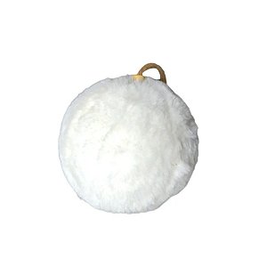 Bola de Natal Decorada Branco - 10cm - 3 unidades - Rizzo