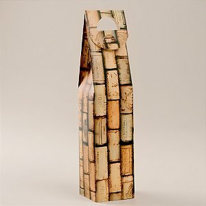 Caixa para Vinho - Rolhas - 8,5x8,5x39cm - 1 unidade - Cromus - Rizzo
