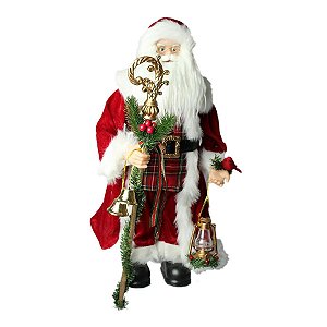 Papai Noel Decorativo Em Pé - Vermelho/Branco - 60cm - 1 unidade - Rizzo