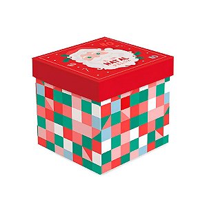 Caixa Cubo de Natal - Polo Norte  - 1 unidade - Cromus - Rizzo