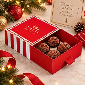 Caixa Com Puxador de Natal - Noel Vitoriano - 10 unidades - Cromus - Rizzo