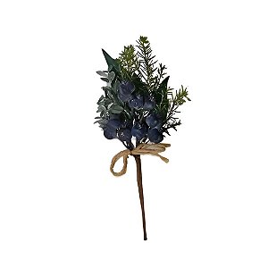 Pick Decorativo de Natal - Azul - 30cm - 1 unidade - Rizzo