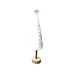 Árvore de Natal Decorativa - Branco - 37cm - 1 unidade - Rizzo