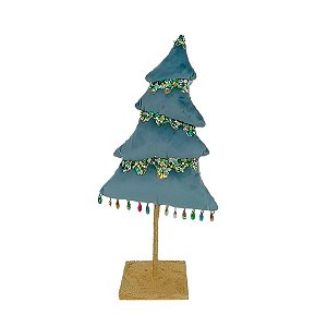 Árvore de Natal Decorativa - Azul - 48cm - 1 unidade - Rizzo