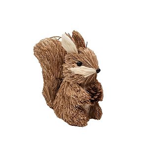 Esquilo Pinha Decorativo de Natal - 13cm - 1 unidade - Rizzo