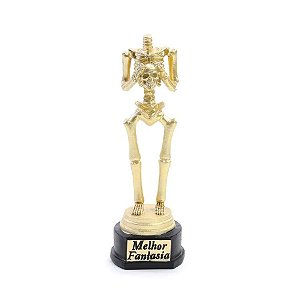 Enfeite Decorativo Halloween - Caveira "Melhor Fantasia" - 18cm - 1 unidade - Cromus - Rizzo