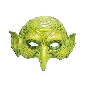 Máscara de Halloween Duende - Verde Limão - 1 unidade - Cromus - Rizzo