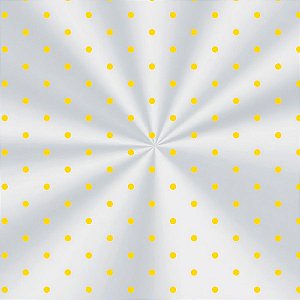 Saco Transparente Decorado - Poa Amarelo - 100 unidades - Cromus - Rizzo
