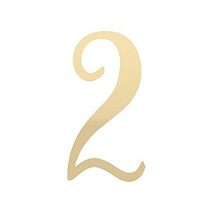 Transfer Para Balão Lettering Dourado - Número Oito - 1 unidade - Cromus - Rizzo