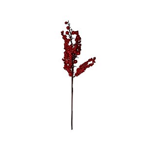 Galho Berry de Natal - Vermelho - 48cm - 1 unidade - Rizzo