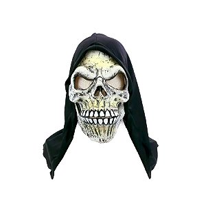 Máscara de Halloween Caveira da Maldição - Preto/Branco - 1 unidade - Cromus - Rizzo