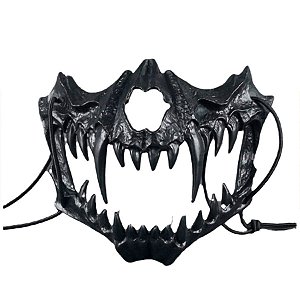 Máscara de Halloween Mandíbula Preta - 1 unidade - Rizzo