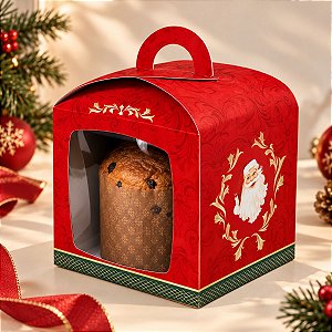 Caixa Panetone de Natal - Noel Vitoriano - 10 unidades - Cromus - Rizzo