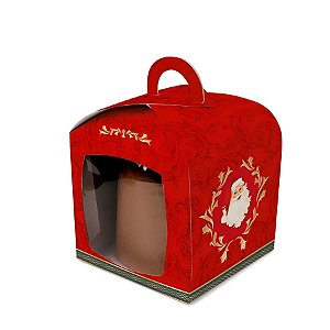Caixa Panetone de Natal - Noel Vitoriano - 10 unidades - Cromus - Rizzo