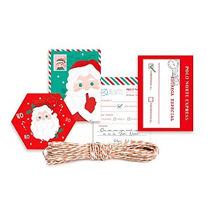 Kit Fechamento de Natal para Presente - Polo Norte - 7,5x6cm 4m - 1 unidade - Cromus - Rizzo