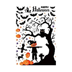 Adesivo Decorativo de Halloween - Happy Halloween - 1 unidade - Rizzo