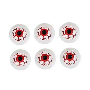 Enfeite Decorativo Halloween - Olhos - 6 unidades - Rizzo