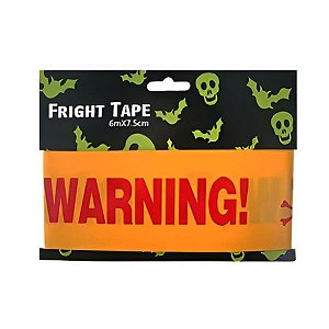 Faixa Decorativa de Halloween - Warning - 1 unidade - Rizzo