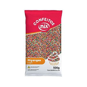 Confeito Miçanga 8 Cores - 500g - Mix