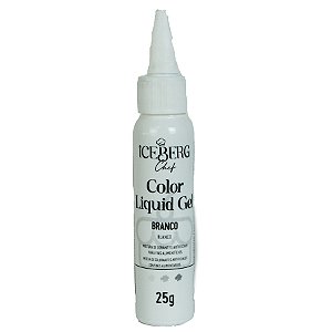 Corante Liquid Gel Branco 25g - Iceberg