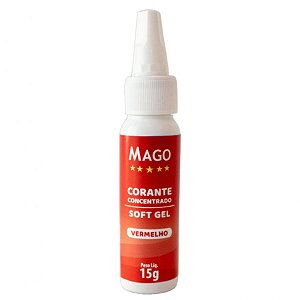Corante SoftGel Vermelho 15g Mago