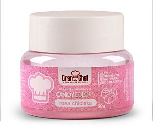 Corante em Pó Lipossolúvel Candy Colors Rosa Chiclete 30g Granchef