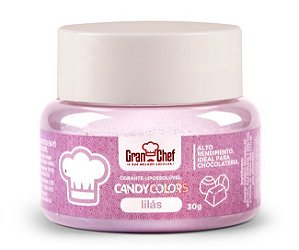 Corante em Pó Lipossolúvel Candy Colors Lilás 30g Granchef