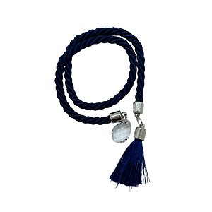 Cordão Decorativo - Azul Marinho Pompom - 32cm - 1 unidade - Rizzo