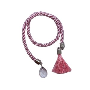 Cordão Decorativo - Rosa Pompom - 32cm - 1 unidade - Rizzo