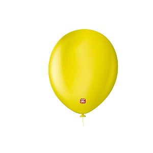 Balão Profissional Premium Uniq 11''27cm - Amarelo Citrus - 25 unidades - Balões São Roque - Rizzo