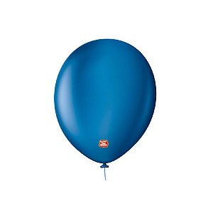 Balão Profissional Premium Uniq 9''23cm - Azul Clássico - 25 unidades - Balões São Roque - Rizzo