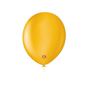 Balão Profissional Premium Uniq 9''23cm - Amarelo Ouro - 25 unidades - Balões São Roque - Rizzo