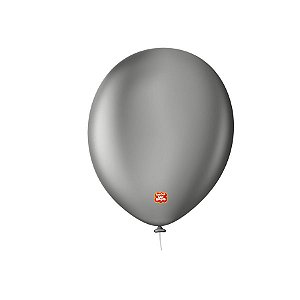 Balão Profissional Premium Uniq 9''23cm - Cinza Granito - 25 unidades - Balões São Roque - Rizzo
