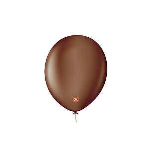 Balão Profissional Premium Uniq 9''23cm - Marrom terra - 25 unidades - Balões São Roque - Rizzo