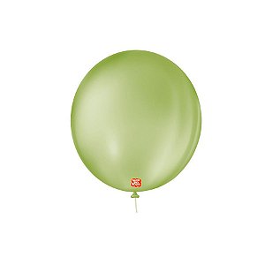 Balão de Festa Látex Liso 9''23cm Redondo  - Verde Eucalípto - 50 unidades - Balões São Roque - Rizzo