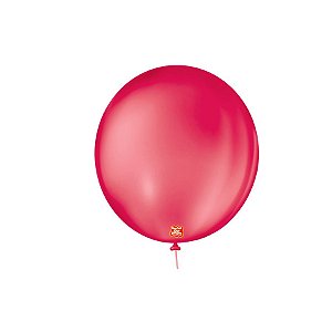 Balão de Festa Látex Liso 9''23cm Redondo - Rubi - 50 unidades - Balões São Roque - Rizzo